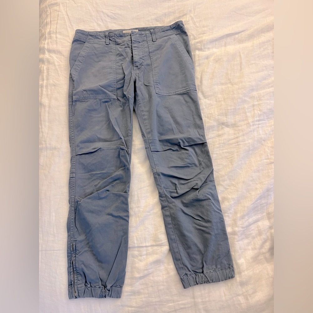 Nili Lotan Cropped Military Pants - Light Blue size 4